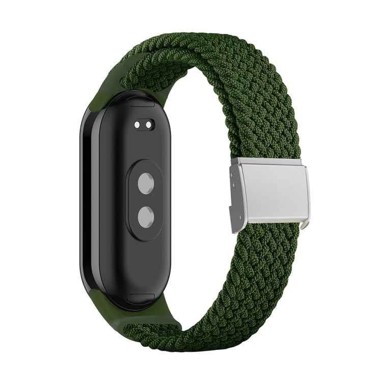 Adjustable Nylon Braided Steel Buckle Watch Band