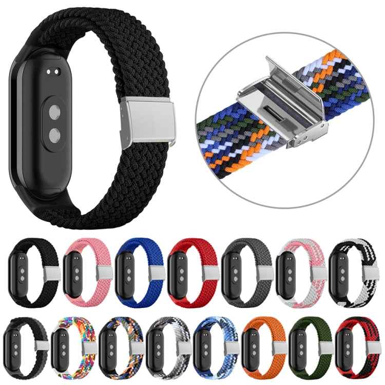 Adjustable Nylon Braided Steel Buckle Watch Band