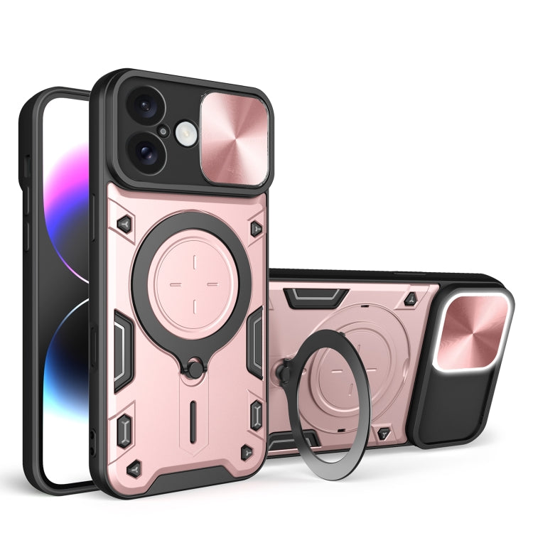 CD Texture Sliding Camshield Magnetic Holder Phone Case, For iPhone 16 Pro, For iPhone 16 Plus, For iPhone 16, For iPhone 15 Pro Max, For iPhone 15 Pro, For iPhone 15 Plus, For iPhone 15, For iPhone 14 Plus