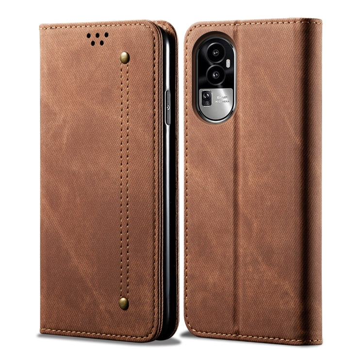 Denim Texture Casual Style Horizontal Flip Leather Case