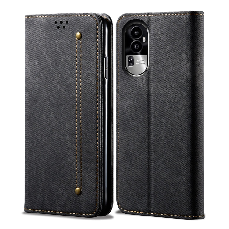 Denim Texture Casual Style Horizontal Flip Leather Case