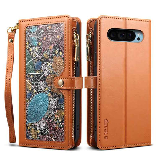 ESEBLE Star Series Lanyard Zipper Wallet RFID Leather Case