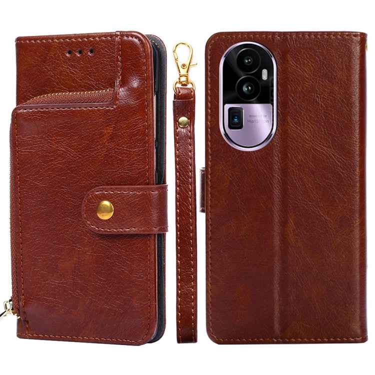 Zipper Bag Leather Phone Case, For OPPO Reno10 Pro+ 5G, For OPPO A1 5G