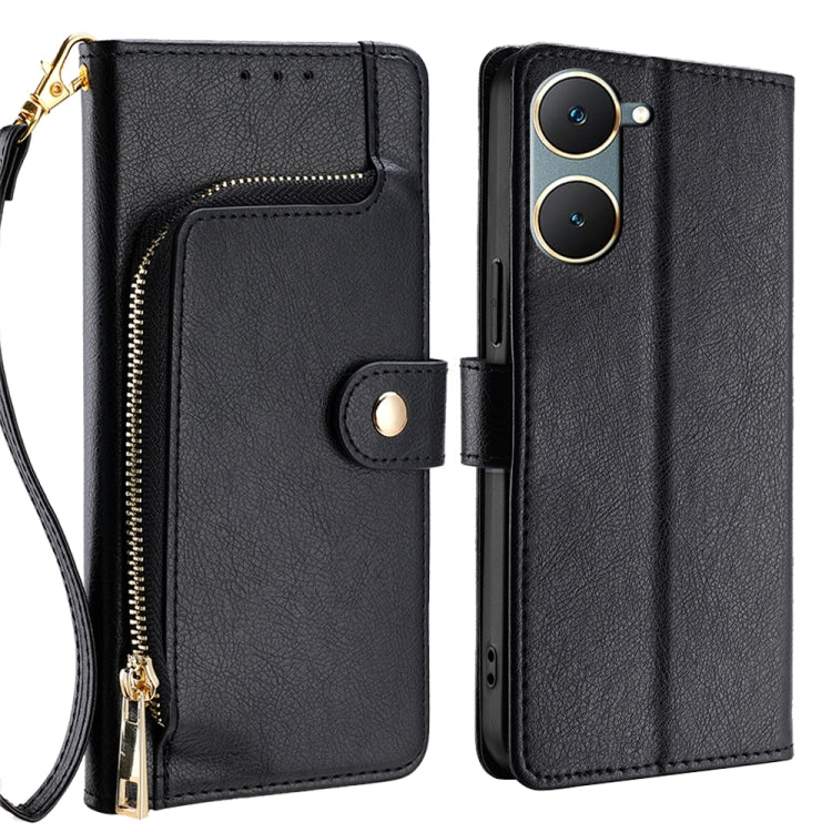 Zipper Bag Leather Phone Case, For vivo iQOO Z9 Turbo, For vivo Y03 4G, For vivo Y100 5G IDN, For vivo Y78 Plus 5G