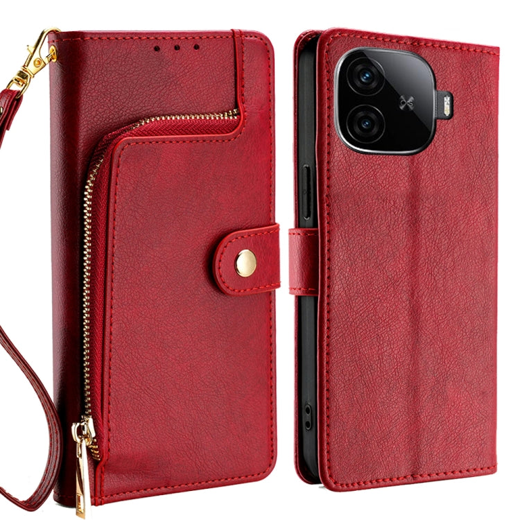 Zipper Bag Leather Phone Case, For vivo iQOO Z9 Turbo, For vivo Y03 4G, For vivo Y100 5G IDN, For vivo Y78 Plus 5G