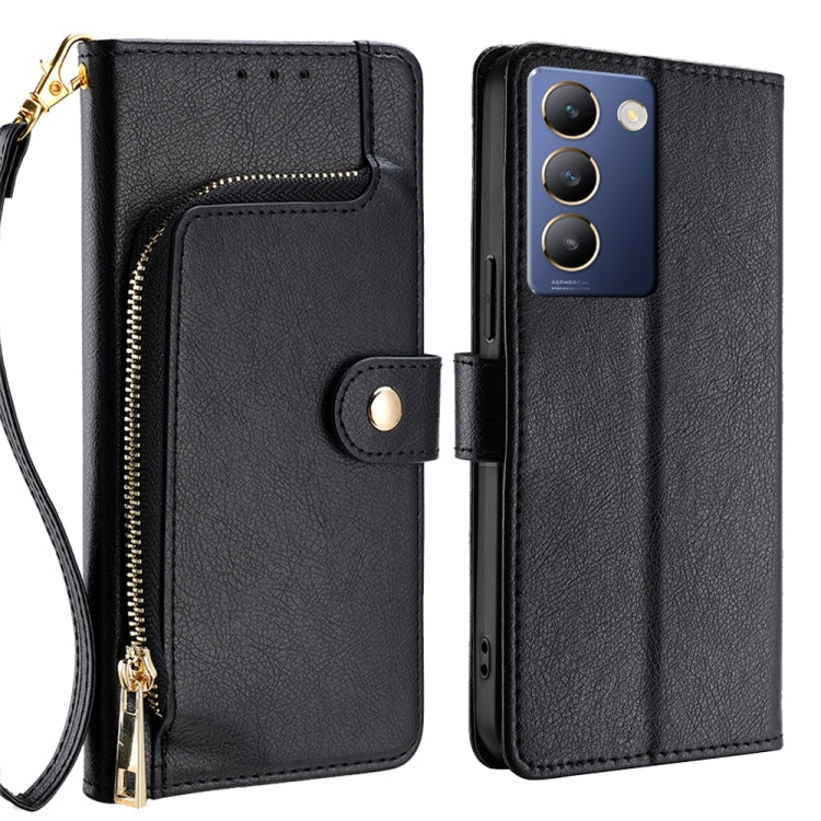 Zipper Bag Leather Phone Case, For vivo iQOO Z9 Turbo, For vivo Y03 4G, For vivo Y100 5G IDN, For vivo Y78 Plus 5G