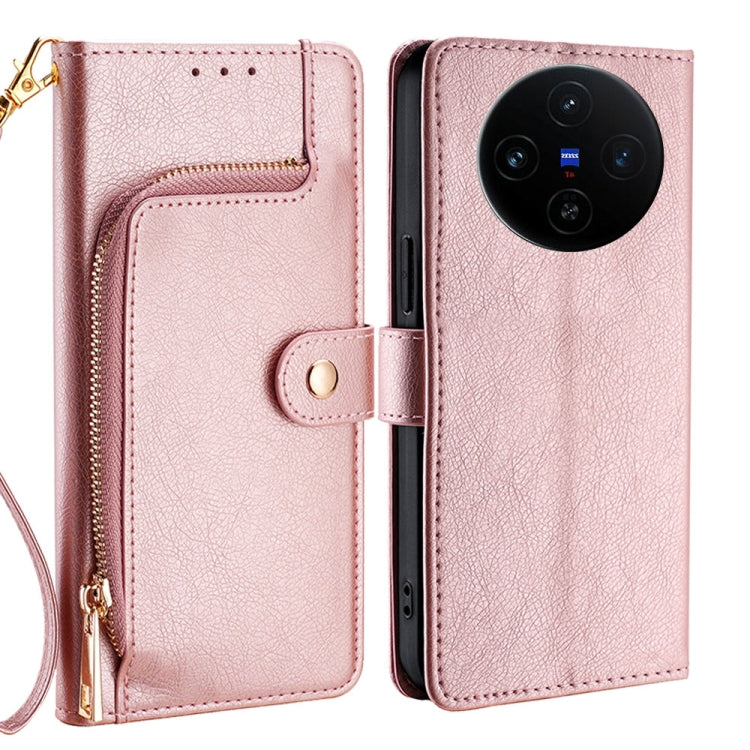 Zipper Bag Leather Phone Case, For vivo X100s, For vivo Y38 5G / T3x Global, For vivo V30e 5G Global, For vivo iQOO Z9x 5G, For vivo iQOO Z9 Turbo, For vivo Y03 4G, For vivo Y100 5G IDN, For vivo Y78 Plus 5G
