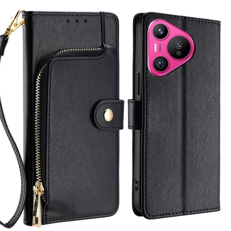 Zipper Bag Leather Phone Case, For Huawei Pura 70 Pro / 70 Pro+ 5G, For Huawei Pura 70 Ultra 5G, For Huawei nova 12i 4G, For Huawei Pura 70 5G, For Huawei nova 12 5G, For Huawei nova 11 Pro 4G / 11 Ultra 4G, For Huawei nova 11 4G