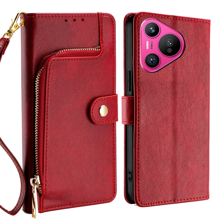 Zipper Bag Leather Phone Case, For Huawei Pura 70 Pro / 70 Pro+ 5G, For Huawei Pura 70 Ultra 5G, For Huawei nova 12i 4G, For Huawei Pura 70 5G, For Huawei nova 12 5G, For Huawei nova 11 Pro 4G / 11 Ultra 4G, For Huawei nova 11 4G