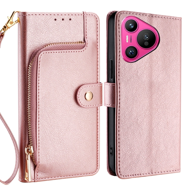 Zipper Bag Leather Phone Case, For Huawei Pura 70 Pro / 70 Pro+ 5G, For Huawei Pura 70 Ultra 5G, For Huawei nova 12i 4G, For Huawei Pura 70 5G, For Huawei nova 12 5G, For Huawei nova 11 Pro 4G / 11 Ultra 4G, For Huawei nova 11 4G
