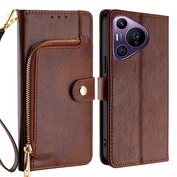 Zipper Bag Leather Phone Case, For Huawei Pura 70 Pro / 70 Pro+ 5G, For Huawei Pura 70 Ultra 5G, For Huawei nova 12i 4G, For Huawei Pura 70 5G, For Huawei nova 12 5G, For Huawei nova 11 Pro 4G / 11 Ultra 4G, For Huawei nova 11 4G