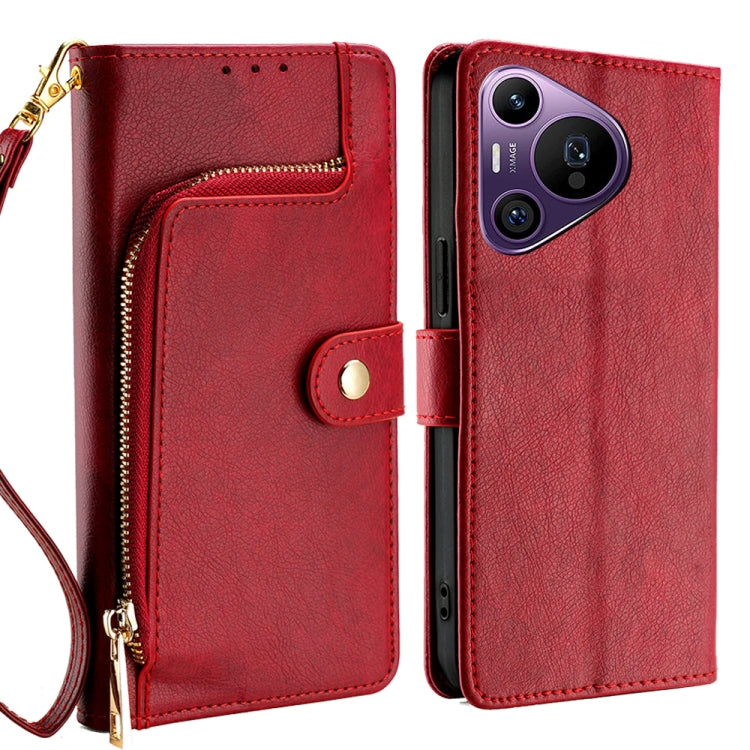 Zipper Bag Leather Phone Case, For Huawei Pura 70 Pro / 70 Pro+ 5G, For Huawei Pura 70 Ultra 5G, For Huawei nova 12i 4G, For Huawei Pura 70 5G, For Huawei nova 12 5G, For Huawei nova 11 Pro 4G / 11 Ultra 4G, For Huawei nova 11 4G