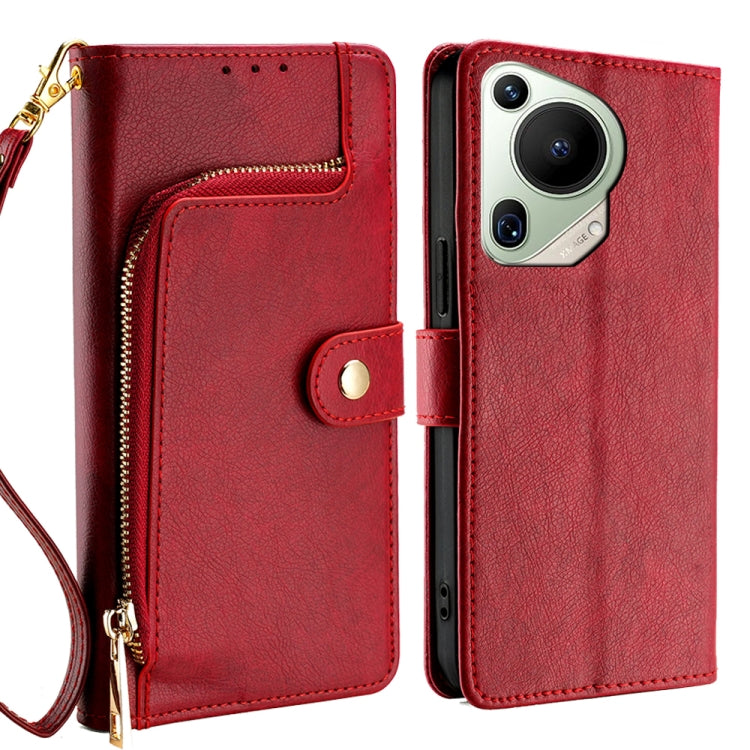 Zipper Bag Leather Phone Case, For Huawei Pura 70 Pro / 70 Pro+ 5G, For Huawei Pura 70 Ultra 5G, For Huawei nova 12i 4G, For Huawei Pura 70 5G, For Huawei nova 12 5G, For Huawei nova 11 Pro 4G / 11 Ultra 4G, For Huawei nova 11 4G