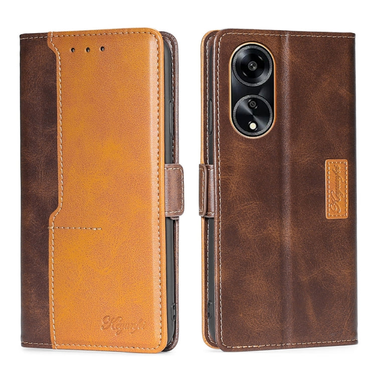 Contrast Color Side Buckle Leather Phone Case, For OPPO Find X7 5G, For OPPO Find X7 Ultra 5G, For OPPO Reno10 Pro+ 5G, For OPPO A1 5G