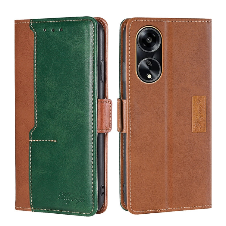 Contrast Color Side Buckle Leather Phone Case, For OPPO Find X7 5G, For OPPO Find X7 Ultra 5G, For OPPO Reno10 Pro+ 5G, For OPPO A1 5G