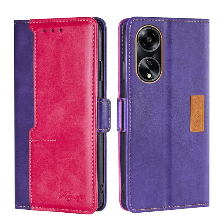 Contrast Color Side Buckle Leather Phone Case, For OPPO Find X7 5G, For OPPO Find X7 Ultra 5G, For OPPO Reno10 Pro+ 5G, For OPPO A1 5G