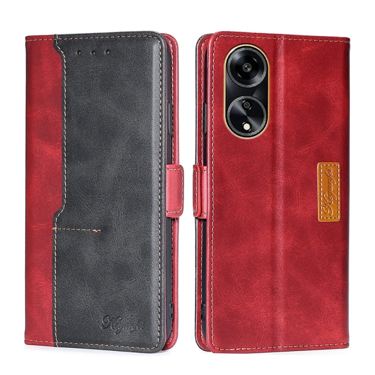 Contrast Color Side Buckle Leather Phone Case, For OPPO Find X7 5G, For OPPO Find X7 Ultra 5G, For OPPO Reno10 Pro+ 5G, For OPPO A1 5G
