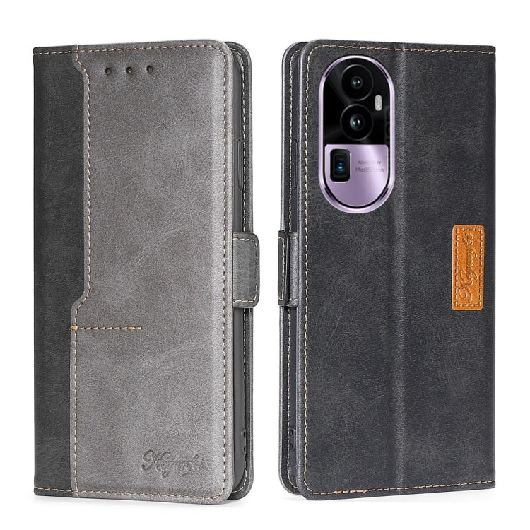 Contrast Color Side Buckle Leather Phone Case, For OPPO Find X7 5G, For OPPO Find X7 Ultra 5G, For OPPO Reno10 Pro+ 5G, For OPPO A1 5G