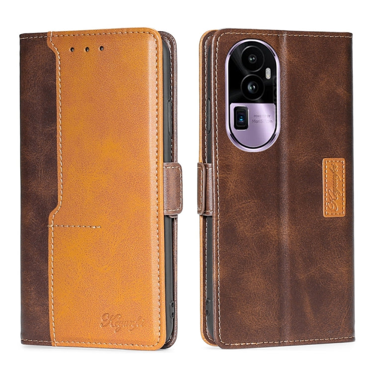 Contrast Color Side Buckle Leather Phone Case, For OPPO Find X7 5G, For OPPO Find X7 Ultra 5G, For OPPO Reno10 Pro+ 5G, For OPPO A1 5G