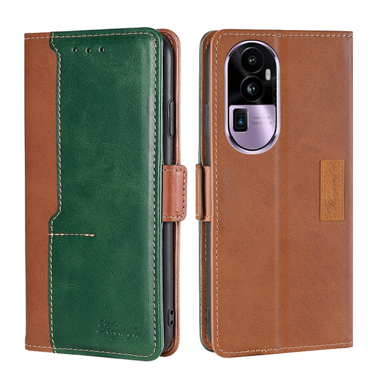 Contrast Color Side Buckle Leather Phone Case, For OPPO Find X7 5G, For OPPO Find X7 Ultra 5G, For OPPO Reno10 Pro+ 5G, For OPPO A1 5G