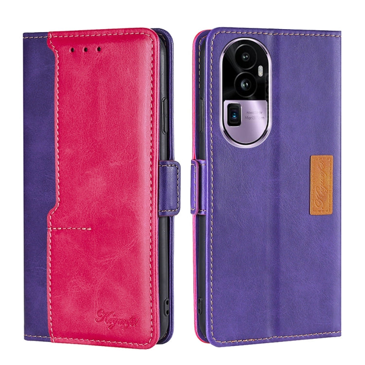 Contrast Color Side Buckle Leather Phone Case, For OPPO Find X7 5G, For OPPO Find X7 Ultra 5G, For OPPO Reno10 Pro+ 5G, For OPPO A1 5G