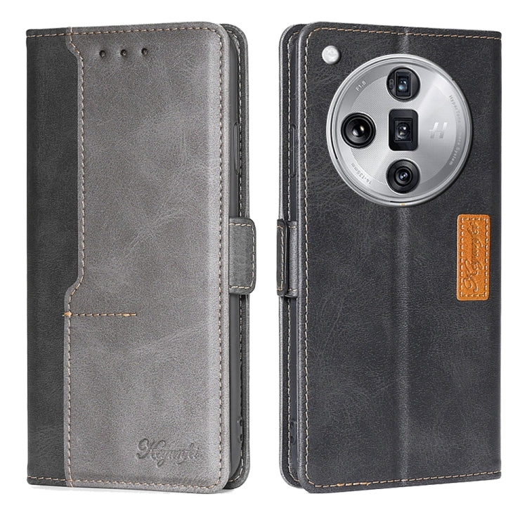 Contrast Color Side Buckle Leather Phone Case, For OPPO Find X7 5G, For OPPO Find X7 Ultra 5G, For OPPO Reno10 Pro+ 5G, For OPPO A1 5G