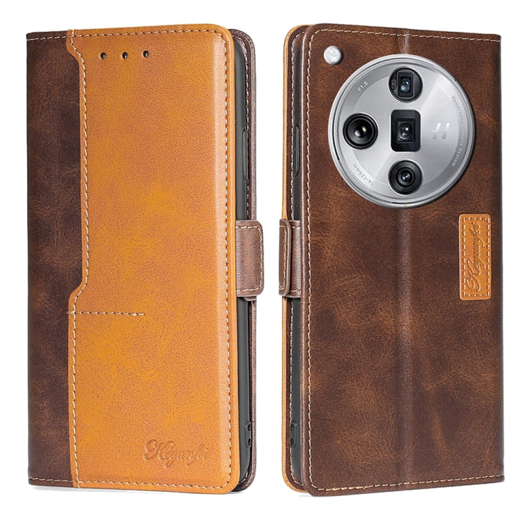 Contrast Color Side Buckle Leather Phone Case, For OPPO Find X7 5G, For OPPO Find X7 Ultra 5G, For OPPO Reno10 Pro+ 5G, For OPPO A1 5G