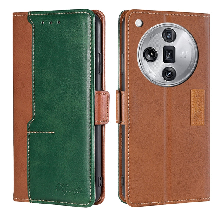 Contrast Color Side Buckle Leather Phone Case, For OPPO Find X7 5G, For OPPO Find X7 Ultra 5G, For OPPO Reno10 Pro+ 5G, For OPPO A1 5G