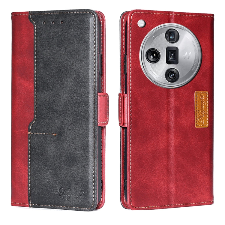 Contrast Color Side Buckle Leather Phone Case, For OPPO Find X7 5G, For OPPO Find X7 Ultra 5G, For OPPO Reno10 Pro+ 5G, For OPPO A1 5G