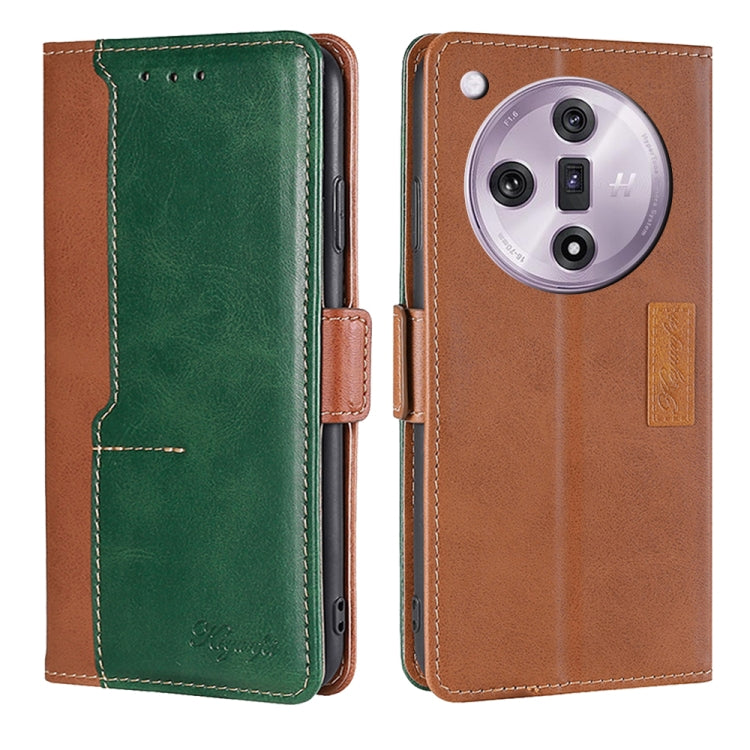 Contrast Color Side Buckle Leather Phone Case, For OPPO Find X7 5G, For OPPO Find X7 Ultra 5G, For OPPO Reno10 Pro+ 5G, For OPPO A1 5G