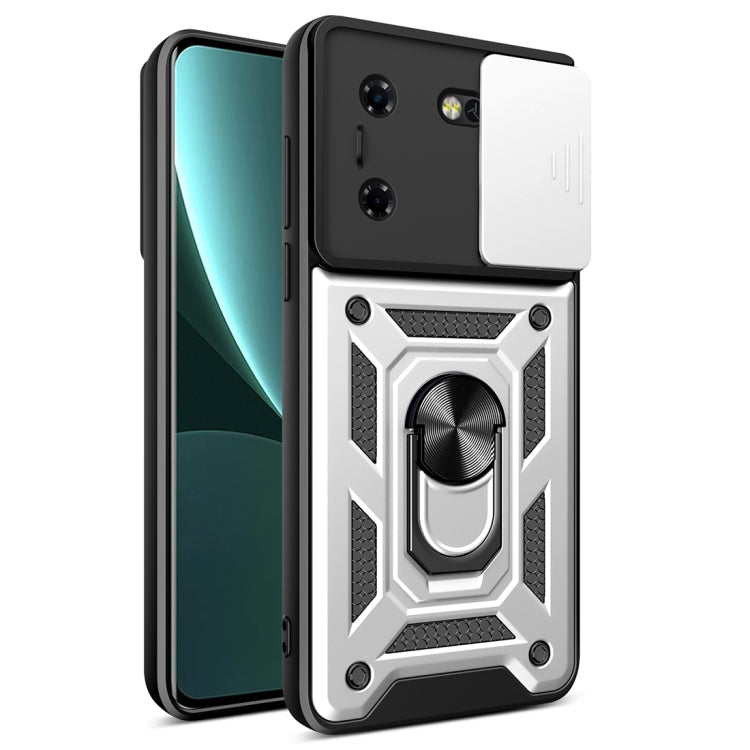 Sliding Camera Cover Design TPU+PC Phone Case, For Tecon Pova 5, For Tecno Spark 10 Pro