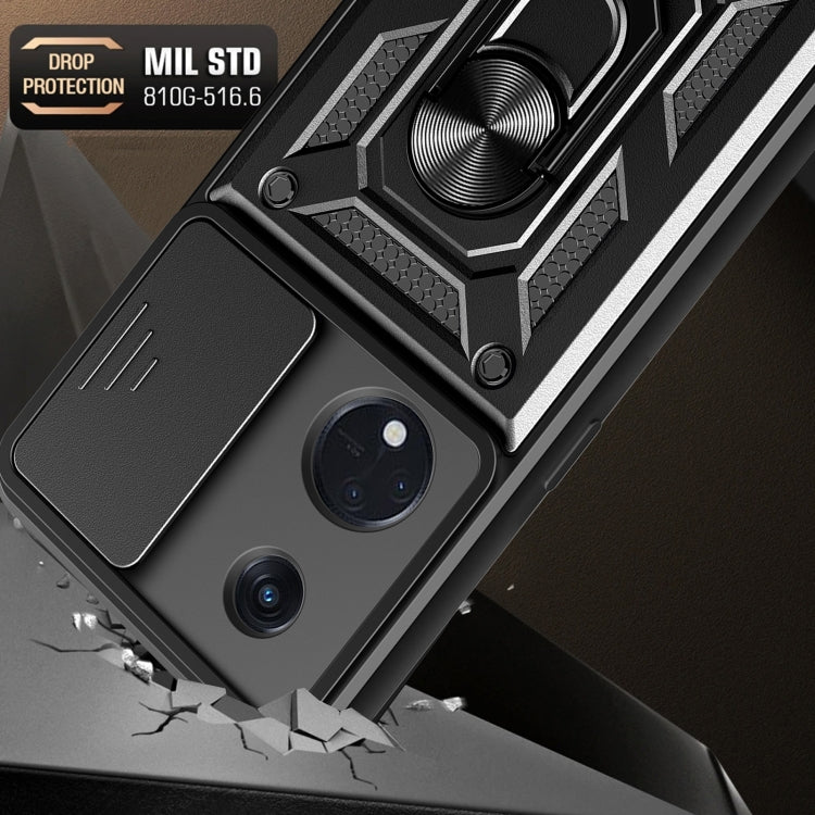 Sliding Camera Cover Design TPU+PC Phone Case, For Tecon Pova 5, For Tecno Spark 10 Pro