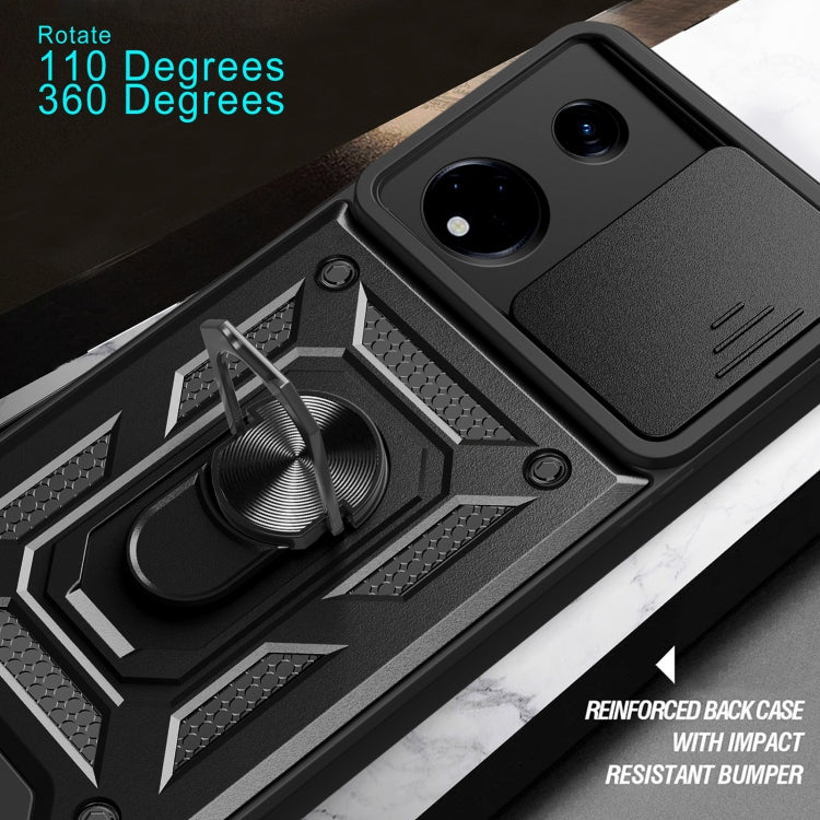 Sliding Camera Cover Design TPU+PC Phone Case, For Tecon Pova 5, For Tecno Spark 10 Pro