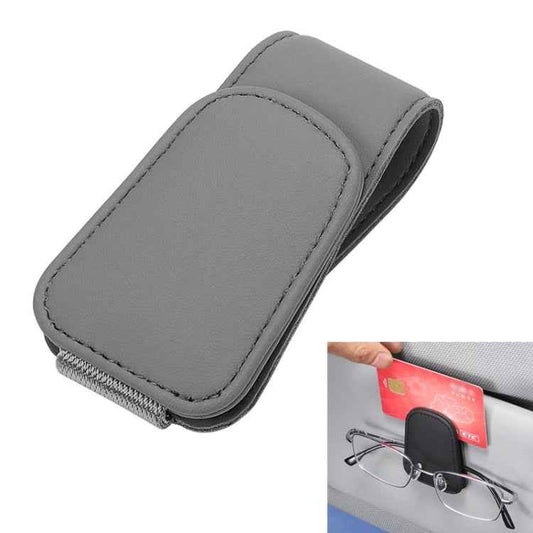 Car Sun Visor Glasses Holder Multifunctional Card Clip Storage Rack
