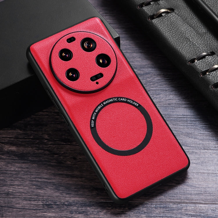 Cloth Texture PU MagSafe Magnetic Phone Case