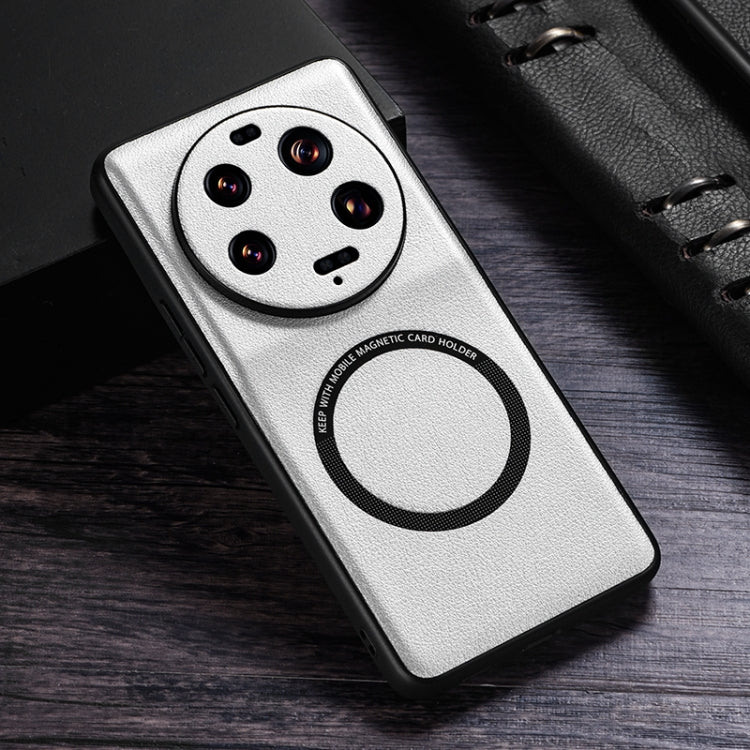 Cloth Texture PU MagSafe Magnetic Phone Case