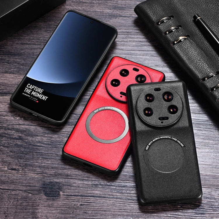 Cloth Texture PU MagSafe Magnetic Phone Case