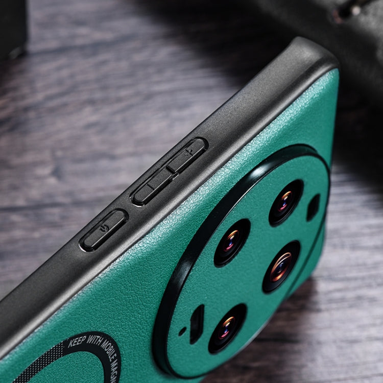 Cloth Texture PU MagSafe Magnetic Phone Case