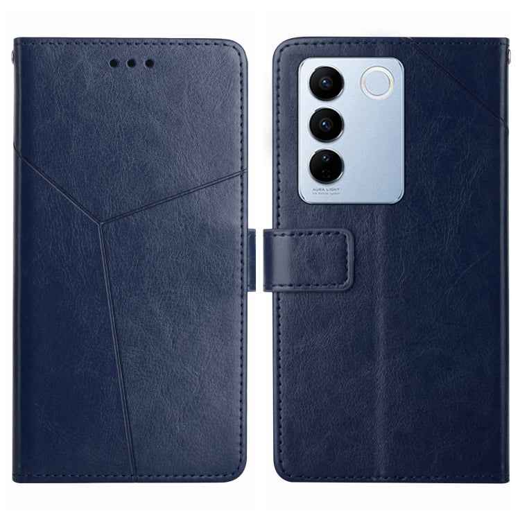 HT01 Y-shaped Pattern Flip Leather Phone Case, For vivo V27E 4G Global, For vivo Y02A 4G / Y02 4G / Y11 2023, For vivo Y55S 5G 2023 / Y55 5G / T1 5G, For vivo Y75 5G Global, For vivo Y56 5G Global, For vivo Y02S Global / Y16 4G Global, For vivo Y77E 5G...