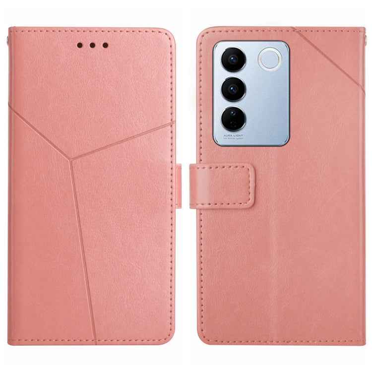 HT01 Y-shaped Pattern Flip Leather Phone Case, For vivo V27E 4G Global, For vivo Y02A 4G / Y02 4G / Y11 2023, For vivo Y55S 5G 2023 / Y55 5G / T1 5G, For vivo Y75 5G Global, For vivo Y56 5G Global, For vivo Y02S Global / Y16 4G Global, For vivo Y77E 5G...