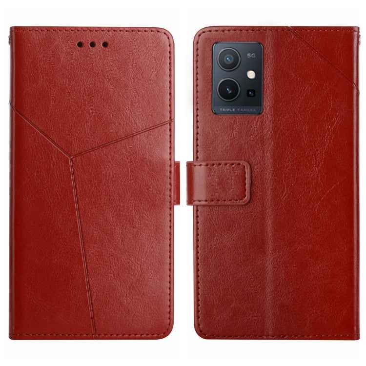 HT01 Y-shaped Pattern Flip Leather Phone Case, For vivo V27E 4G Global, For vivo Y02A 4G / Y02 4G / Y11 2023, For vivo Y55S 5G 2023 / Y55 5G / T1 5G, For vivo Y75 5G Global, For vivo Y56 5G Global, For vivo Y02S Global / Y16 4G Global, For vivo Y77E 5G...