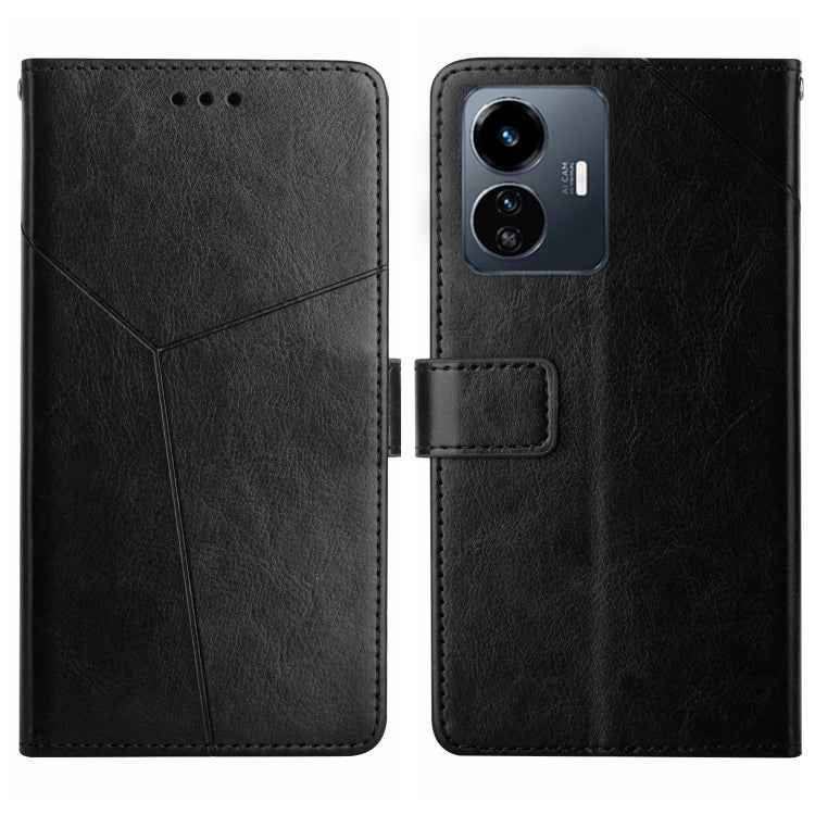 HT01 Y-shaped Pattern Flip Leather Phone Case