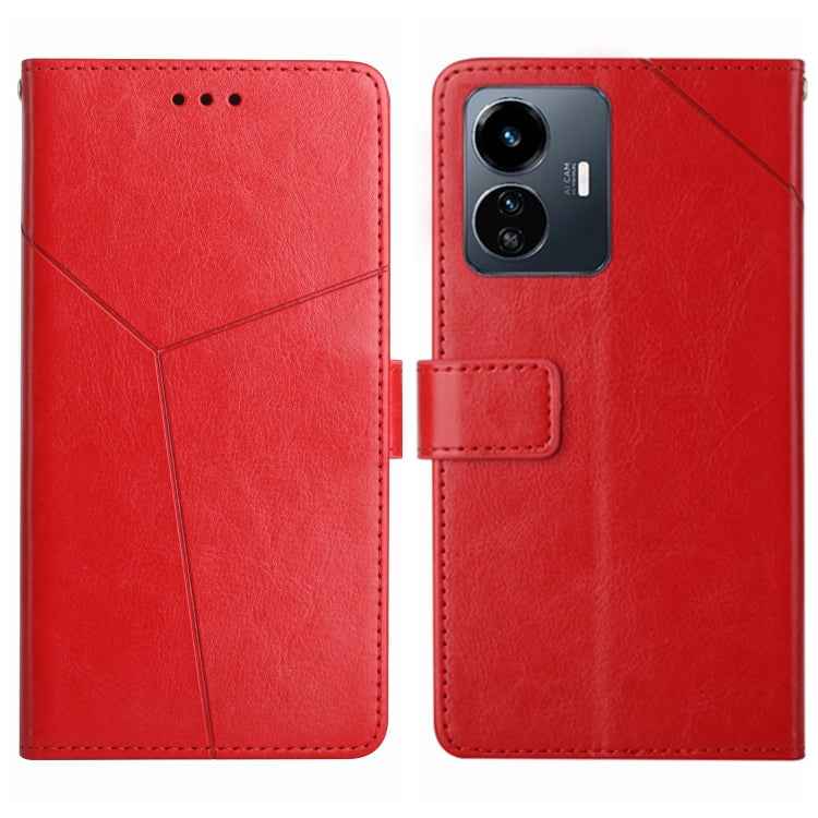 HT01 Y-shaped Pattern Flip Leather Phone Case, For vivo V27E 4G Global, For vivo Y02A 4G / Y02 4G / Y11 2023, For vivo Y55S 5G 2023 / Y55 5G / T1 5G, For vivo Y75 5G Global, For vivo Y56 5G Global, For vivo Y02S Global / Y16 4G Global, For vivo Y77E 5G...