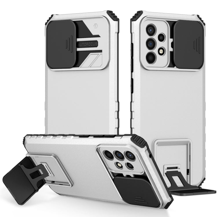 Stereoscopic Holder Sliding Camshield Phone Case, For Samsung Galaxy S22 5G, For Samsung Galaxy A52 5G, For Samsung Galaxy A05, For Samsung Galaxy A05s, For Samsung Galaxy A15 5G, For Samsung Galaxy S24 5G