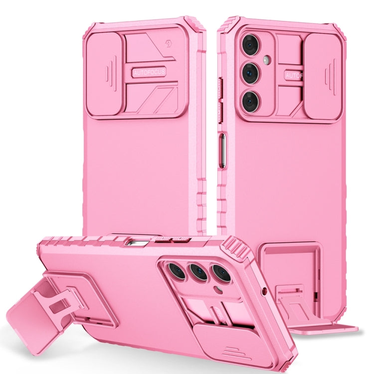 Stereoscopic Holder Sliding Camshield Phone Case, For Samsung Galaxy S22 5G, For Samsung Galaxy A52 5G, For Samsung Galaxy A05, For Samsung Galaxy A05s, For Samsung Galaxy A15 5G, For Samsung Galaxy S24 5G