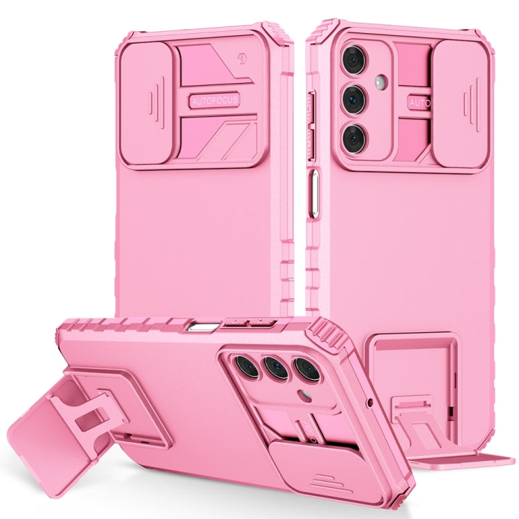 Stereoscopic Holder Sliding Camshield Phone Case, For Samsung Galaxy S22 5G, For Samsung Galaxy A52 5G, For Samsung Galaxy A05, For Samsung Galaxy A05s, For Samsung Galaxy A15 5G, For Samsung Galaxy S24 5G