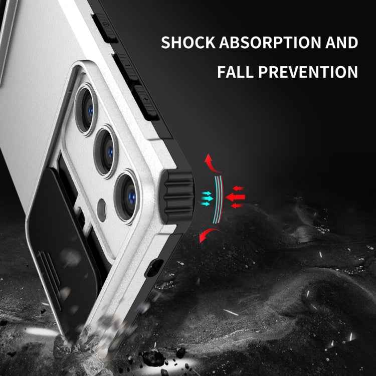 Stereoscopic Holder Sliding Camshield Phone Case, For Samsung Galaxy S24+ 5G, For Samsung Galaxy S24 Ultra 5G