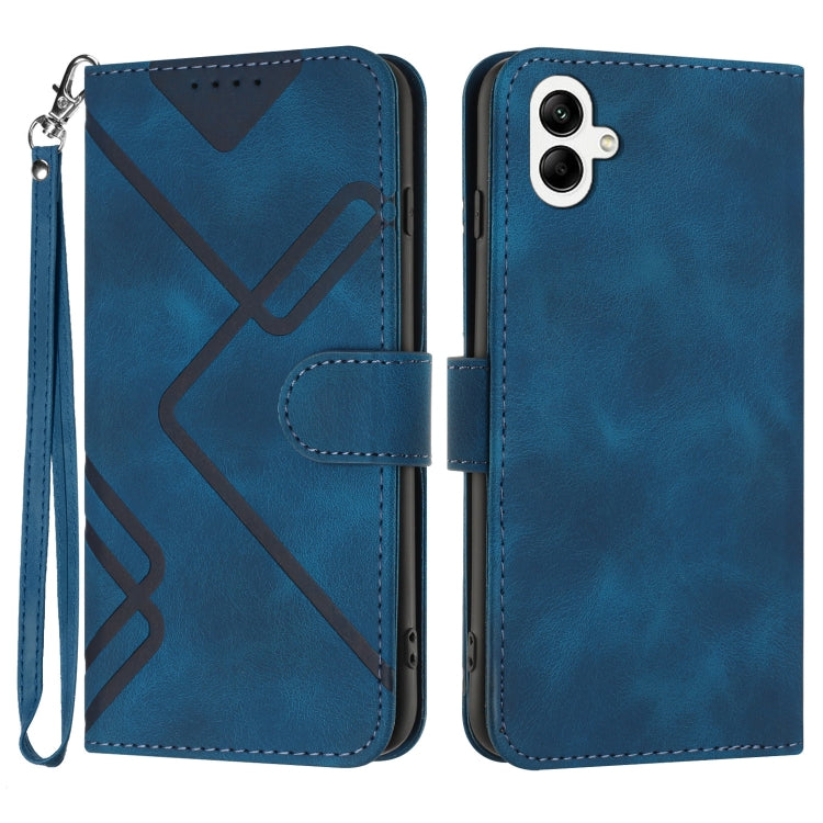 Line Pattern Skin Feel Leather Phone Case, For Samsung Galaxy A55, For Samsung Galaxy A35, For Samsung Galaxy A24 4G, For Samsung Galaxy A14 4G, For Samsung Galaxy A34 5G, For Samsung Galaxy A54 5G, For Samsung Galaxy A04e, For Samsung Galaxy S23 Ultra 5G