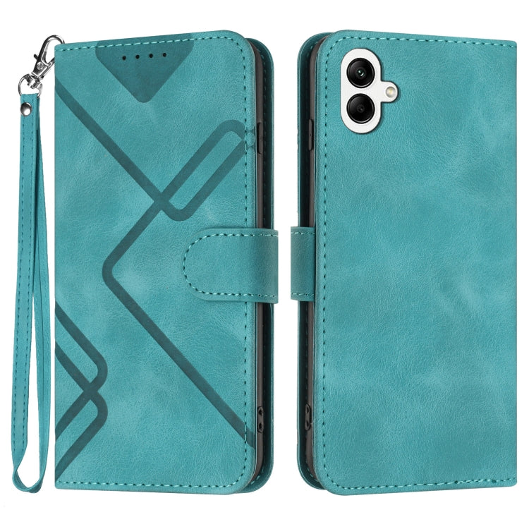 Line Pattern Skin Feel Leather Phone Case, For Samsung Galaxy A55, For Samsung Galaxy A35, For Samsung Galaxy A24 4G, For Samsung Galaxy A14 4G, For Samsung Galaxy A34 5G, For Samsung Galaxy A54 5G, For Samsung Galaxy A04e, For Samsung Galaxy S23 Ultra 5G
