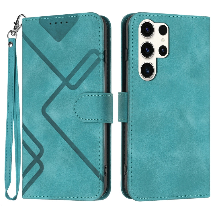 Line Pattern Skin Feel Leather Phone Case, For Samsung Galaxy A55, For Samsung Galaxy A35, For Samsung Galaxy A24 4G, For Samsung Galaxy A14 4G, For Samsung Galaxy A34 5G, For Samsung Galaxy A54 5G, For Samsung Galaxy A04e, For Samsung Galaxy S23 Ultra 5G